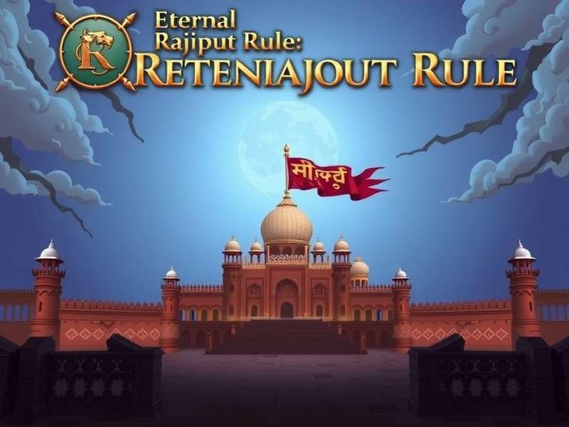 Eternal Rajput Rule Epic Battle Scene Eternal Rajput Rule Game Banner
